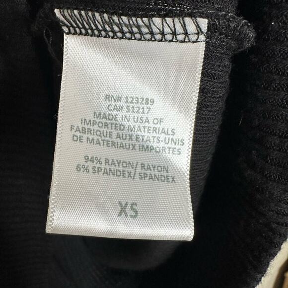 Michael Lauren Jaylee Pearl Cold Shoulder Top Women's Black Size XS Extra Small - Picture 4 of 4